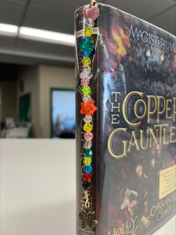 sample of beaded bookmark