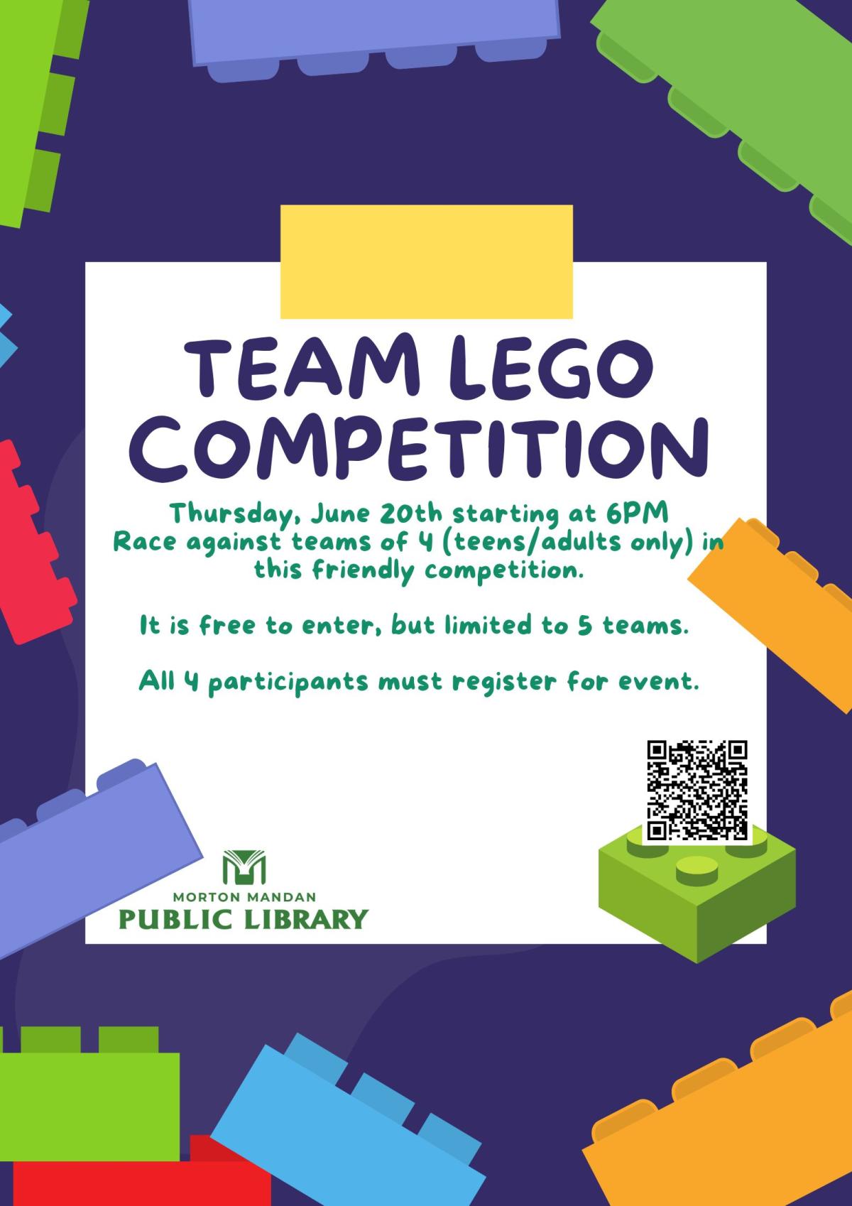 Team Lego Competition Flyer